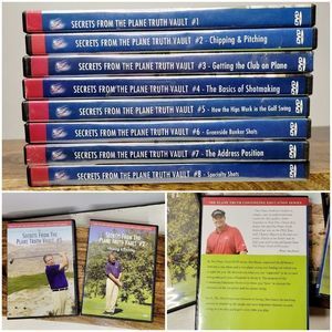 Secrets from the Plane Truth Vault Golf DVD 1-8 Set RARE Golf Instruction